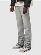 Men's Nostalgic Blue Straight-Leg Stretch Denim Jeans - view 3