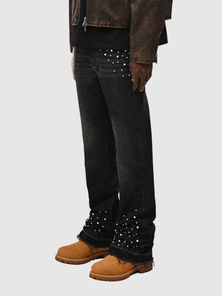 Men's Nostalgic Blue Straight-Leg Stretch Denim Jeans - view 4