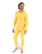Men's Thermal Pajama Set in red – alternate view