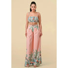 Pink floral wide-leg pant set - Epicplacess