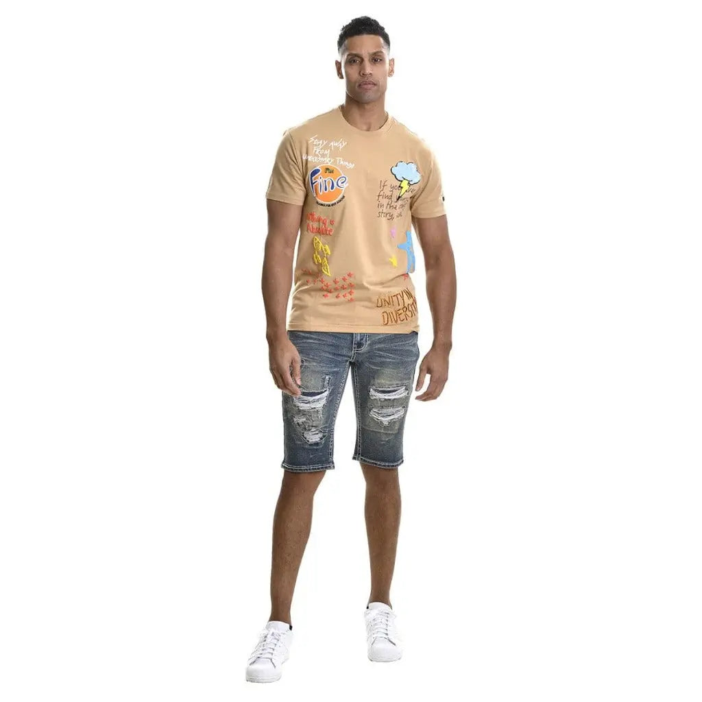 BBS distressed raw hem denim shorts - Epicplacess