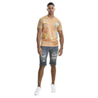 BBS distressed raw hem denim shorts - Epicplacess