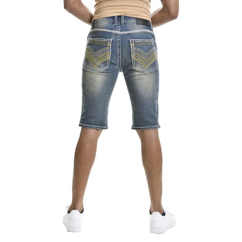 Raw hem denim shorts detail - Epicplacess