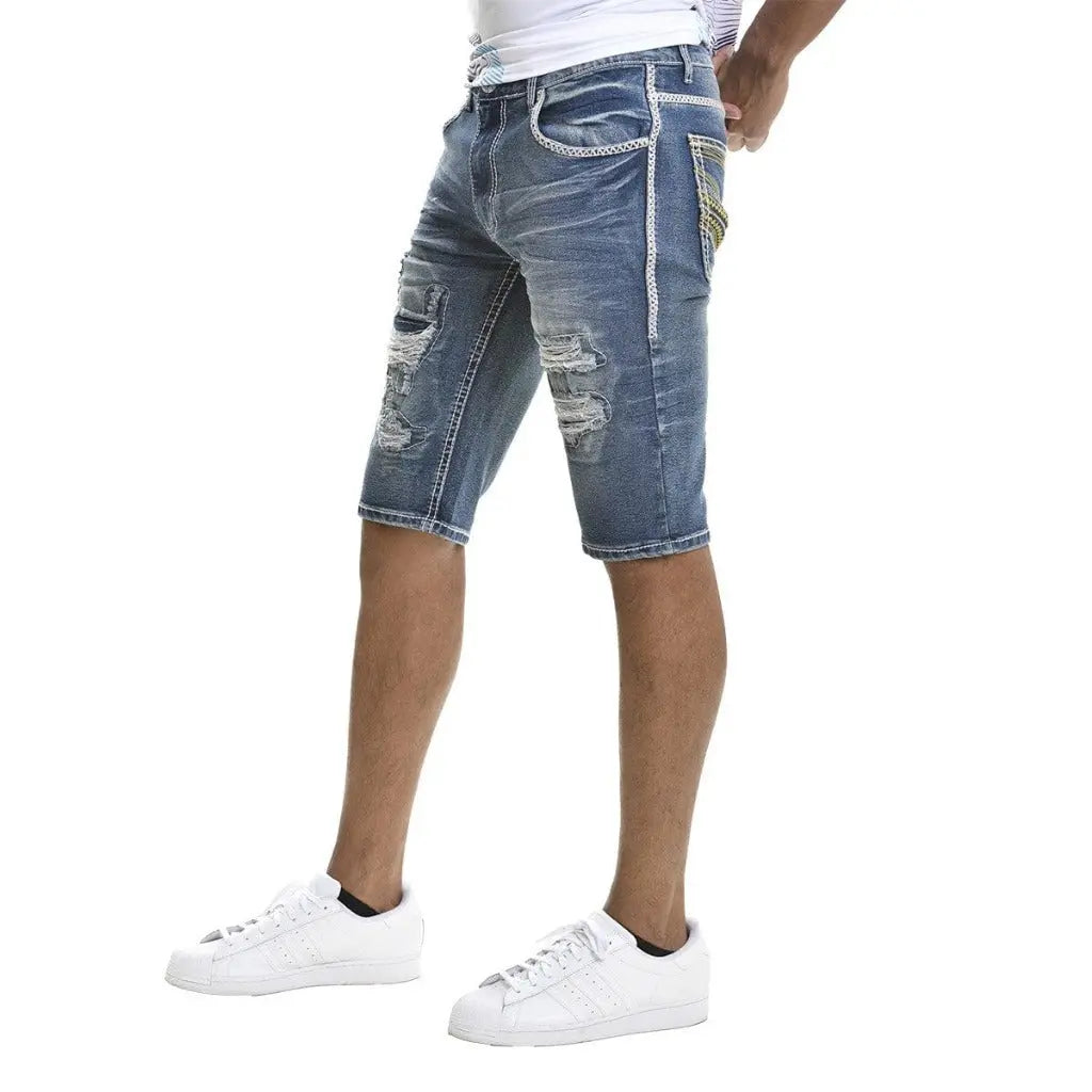 Distressed denim shorts style view - Epicplacess