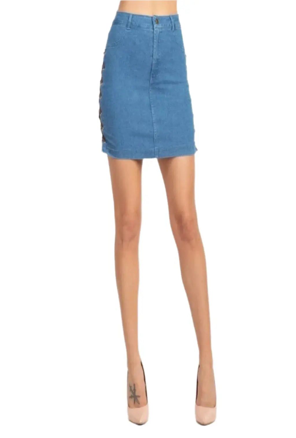 Denim skirt set final detail - Epicplacess