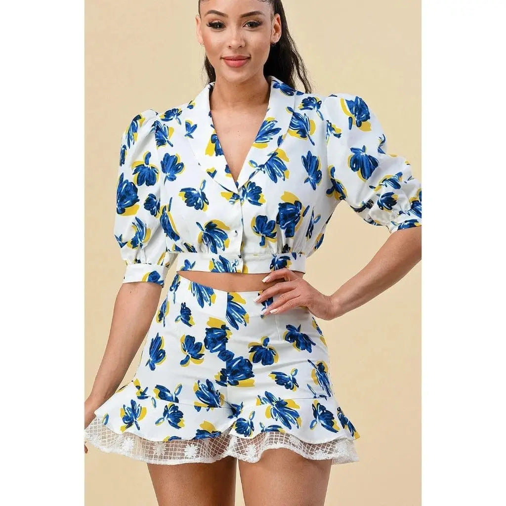 Floral blouse set detail - Epicplacess
