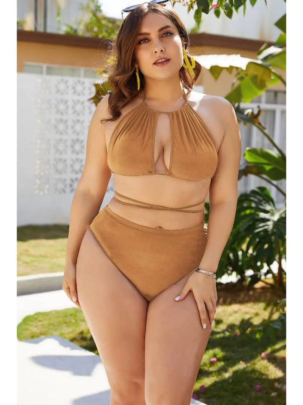 Blue two-piece beach set - Epicplacess