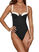 Classic black one-piece swimsuit - Epicplacess