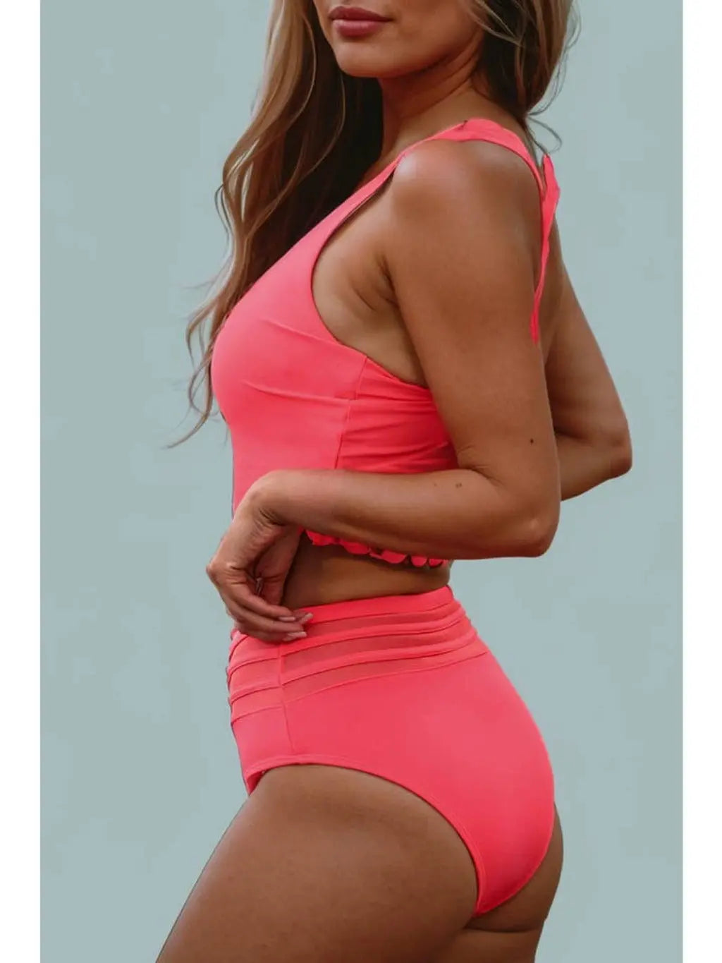 Scalloped bikini set front view - Epicplacess