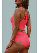 High-waist bikini set side view - Epicplacess