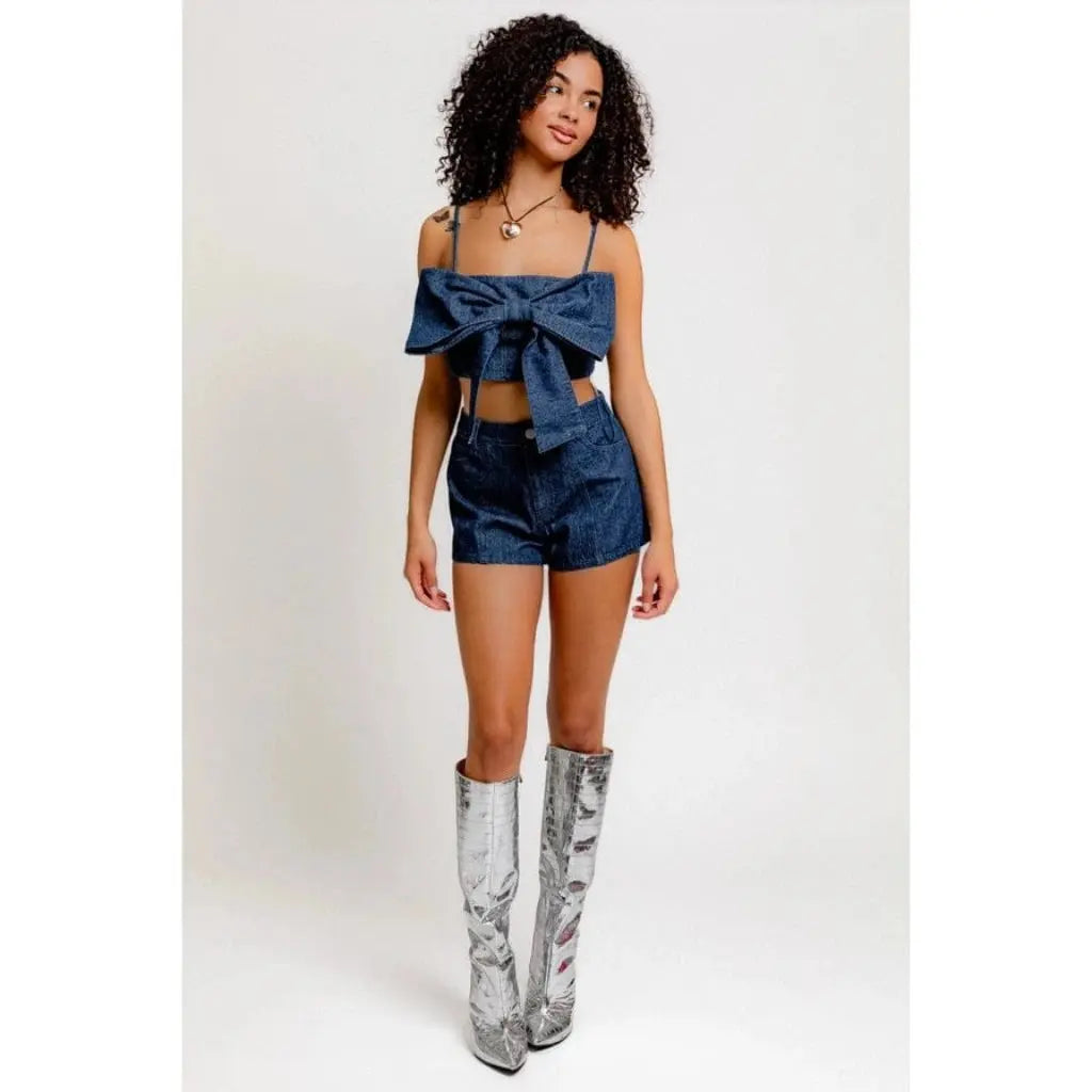 Bow crop top outfit view - Epicplacess