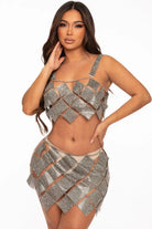Silver metallic two-piece set - Epicplacess