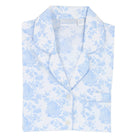 Women's blue print cotton shorty pajama set – view 3