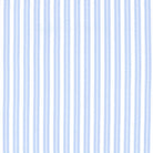 Women's blue stripe cotton poplin button-up pajama set – view 4