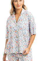 Women's light blue posh pets print matching pajama set – view 2