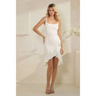 Women's ivory sleek ponte knit fitted midi dress